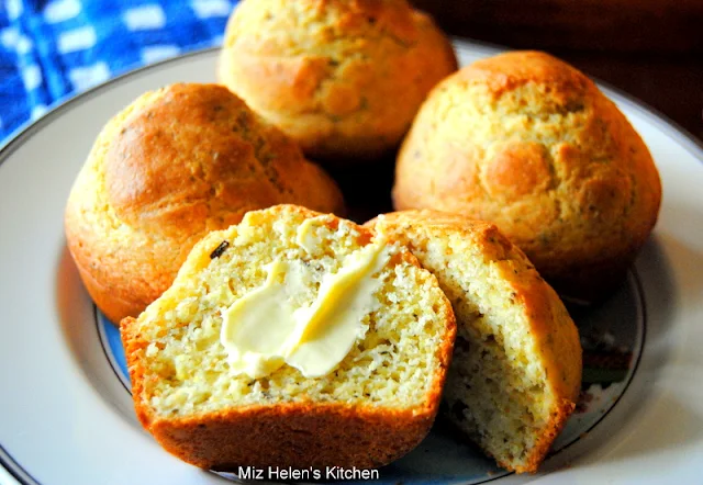 Corn Muffins de Provence at Miz Helen's Country Cottage