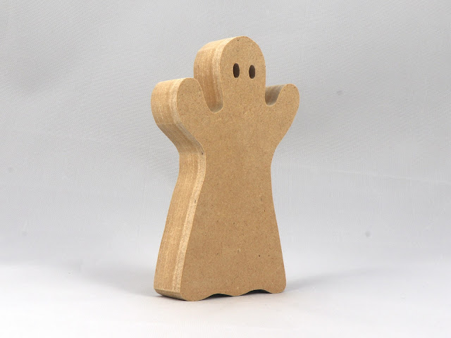 Handmade Toy Wood Halloween Ghost Cutouts