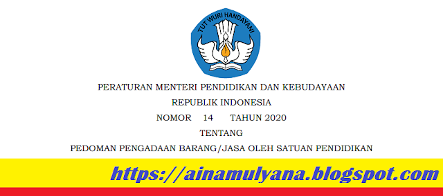   Permendikbud Nomor 14 Tahun 2020