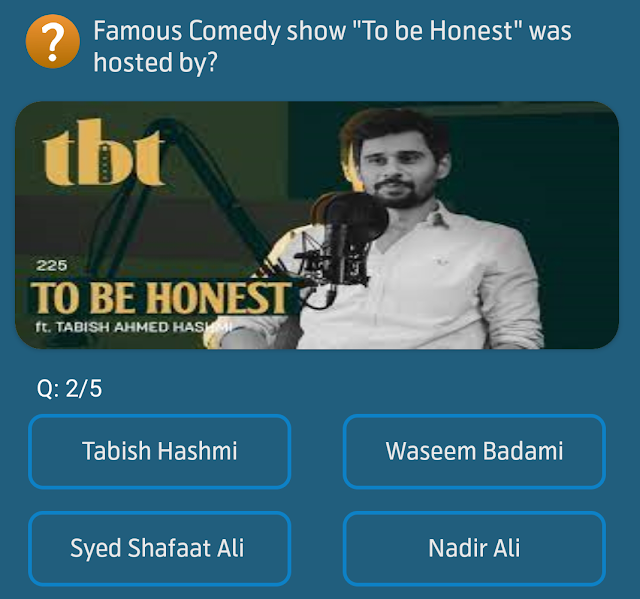 Famous Comedy show "To be Honest" was hosted by?