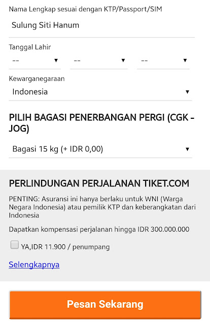 Pesan tiket pesawat pake Bang Joni Line Messenger