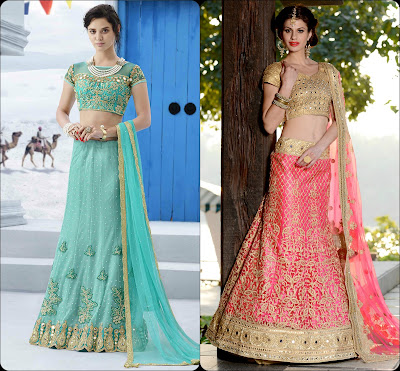 Embellishments on Lehenga Choli, Lehenga Choli, Lehenga from India