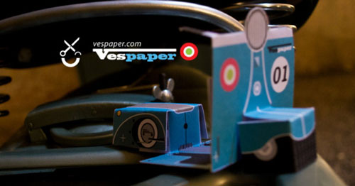 Vespa papertoy, Publicitário13