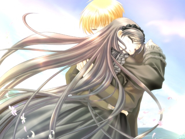 3D Anime Couples Hugging HD Wallpapers Free Download