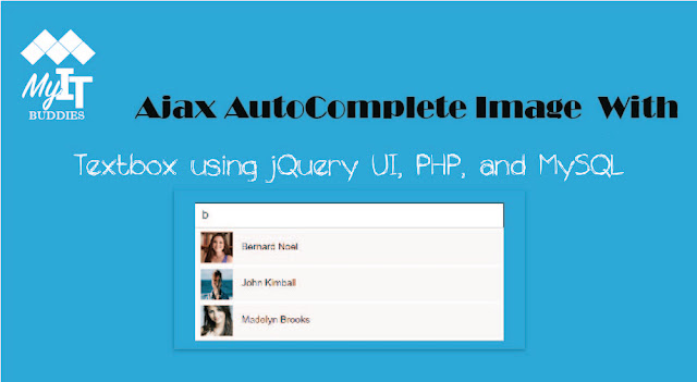 Ajax AutoComplete Textbox With Image Using  jQuery UI  in PHP