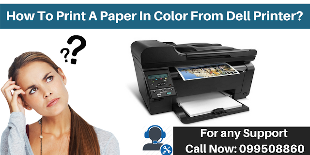 How To Print A Paper In Color From Dell Printer?