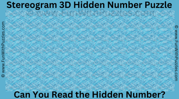5. Stereogram Puzzle Challenge: Can You Read the Hidden Number?