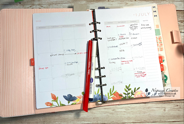 Let's Set Up My July In My New Stampin' Up! Planner
