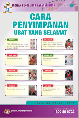 tips penyimpanan ubat yang betul