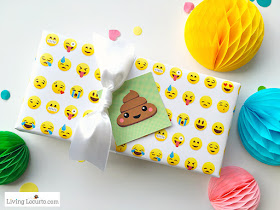 free emoji gift wrap
