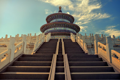 Temple Of Heaven Beijing Stairs Temple Landmark