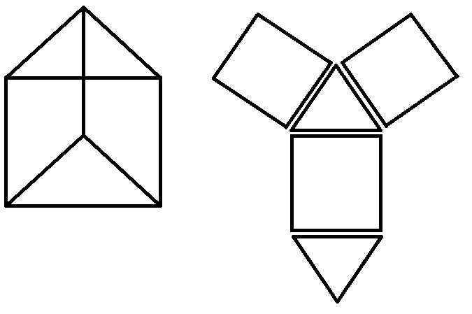 matematika contoh jaring jaring  bangun  ruang 