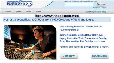 Soundsnap Log In Page