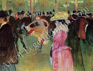 The Great Artist Henri de Toulouse-Lautrec “The Dance at the Moulin Rouge” 1890 45¼" x 59" Philadelphia Museum of Art, Henry P. Mcllhenny Collection 