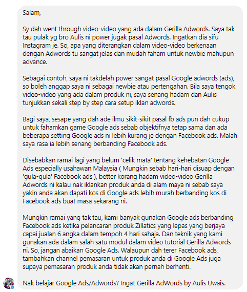 Panduan Buat Iklan Google AdWords Boost Prospek Bisnes Anda!