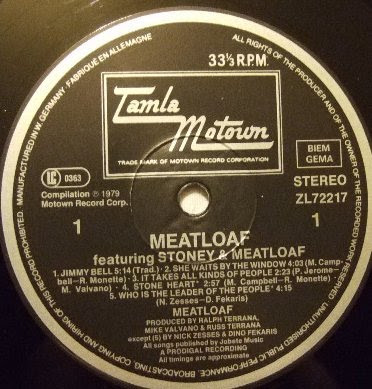 Meatloaf Stoney And Meatloaf 1971