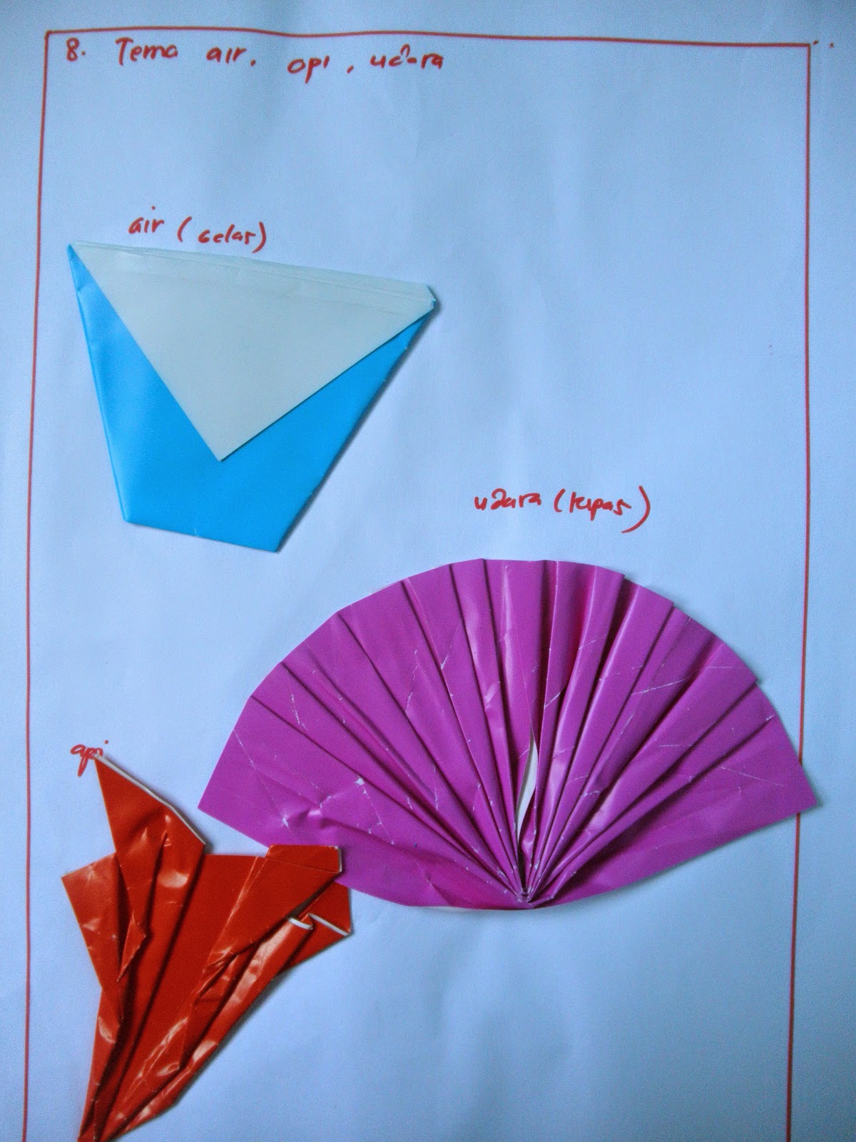 contoh origami  melipat kertas untuk PAUD berdasarkan 