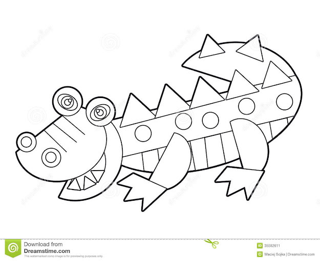 Cartoon Wild Animal Coloring Page Children Beautiful  Cartoon Wild  Animal Coloring Pages