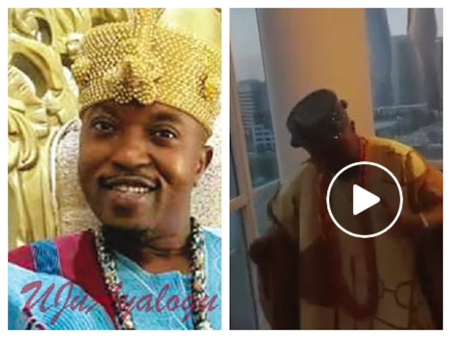 WATCH VIDEO!! Osun Monarch, Oluwo Caught On Camera Dancing Hard To 'Mad Over You Girl' By Runtown