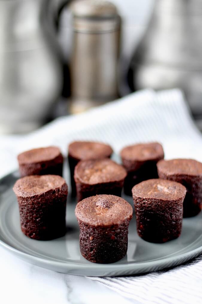 Chocolate Bouchons before sprinkling