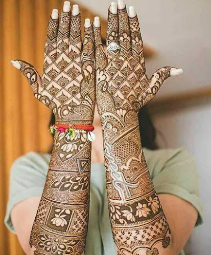 easy bridal mehndi images