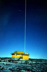 Fascio di luce laser del Lidar