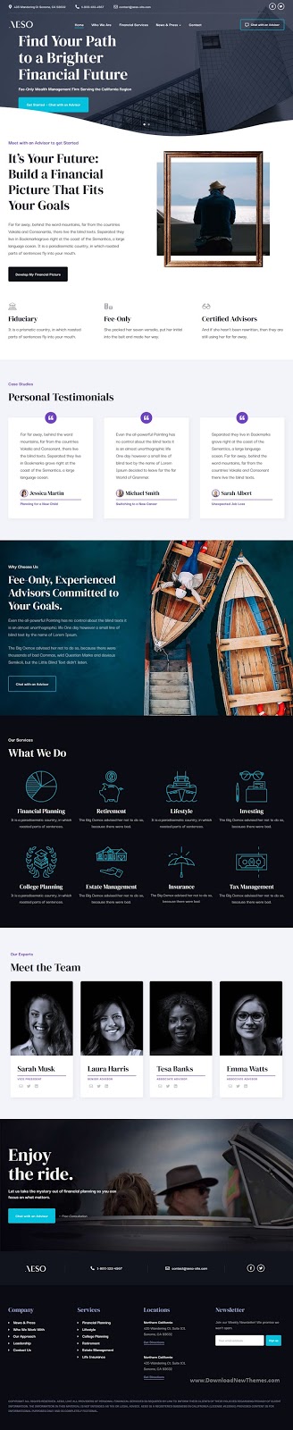 Financial Advisor WordPress Theme 