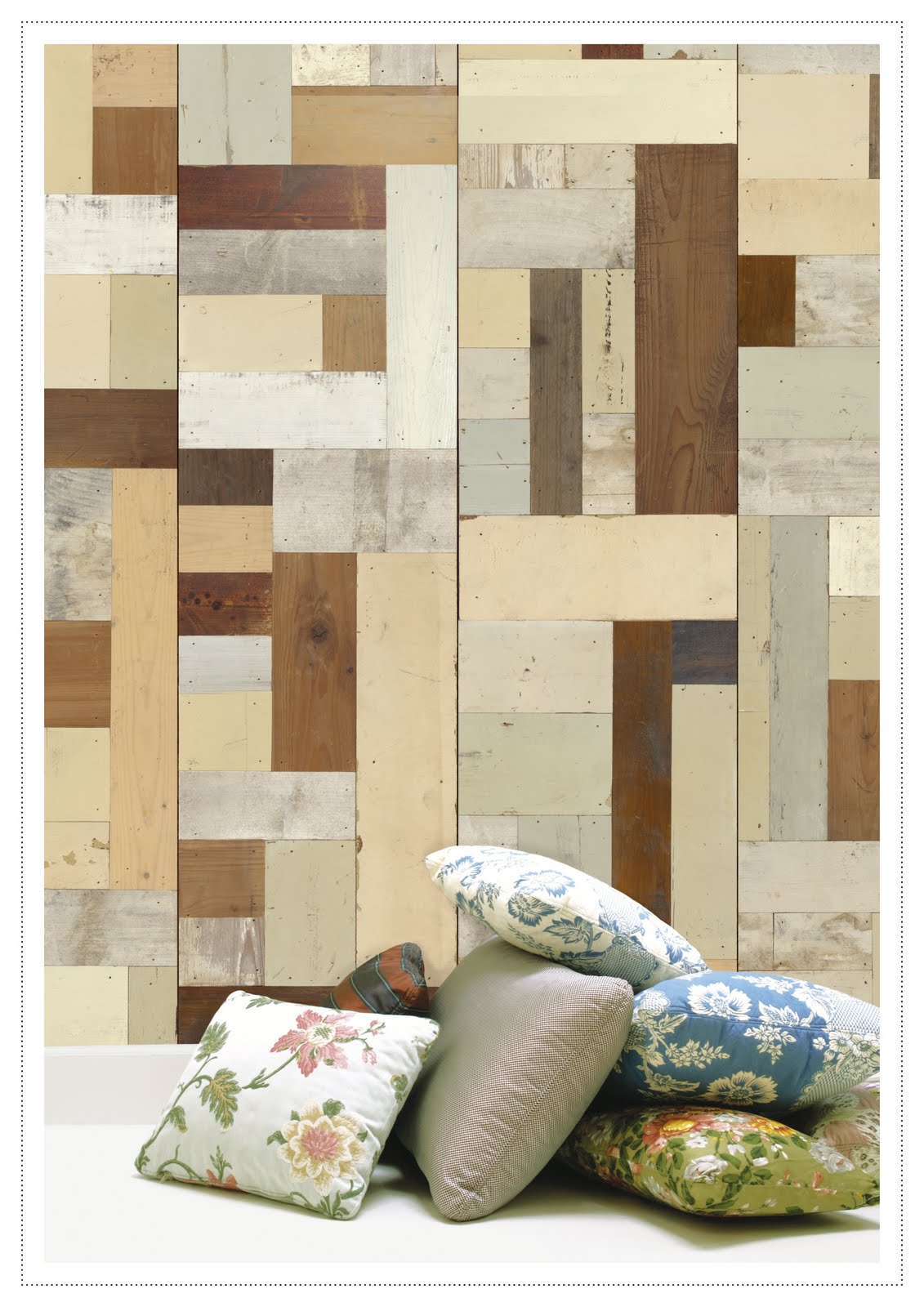 ... Interiors | Inspiring Design: Scrapwood wallpaper by Piet Hein Eek