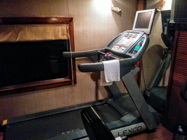 Gym on the Golden Chariot Train