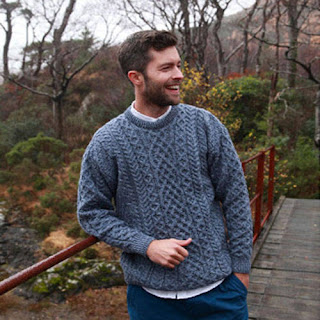 Gents Merino Aran Sweater