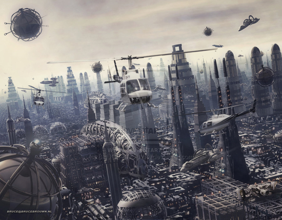 Breathtaking Future City Concept Art 
