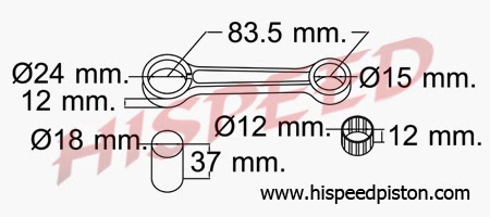 Daftar Connecting Rod/Stang Seher Motor Yamaha  Serba 