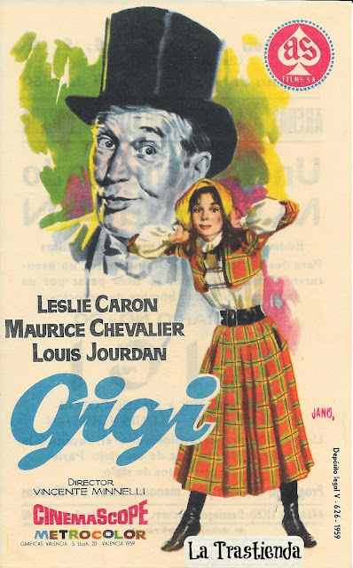 Programa de Cine - Gigi - Leslie Caron - Louis Jourdan - Maurice Chevalier