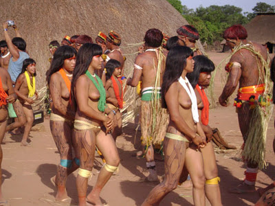 Inland tribes of the Amazon Rainforest in Brazil.