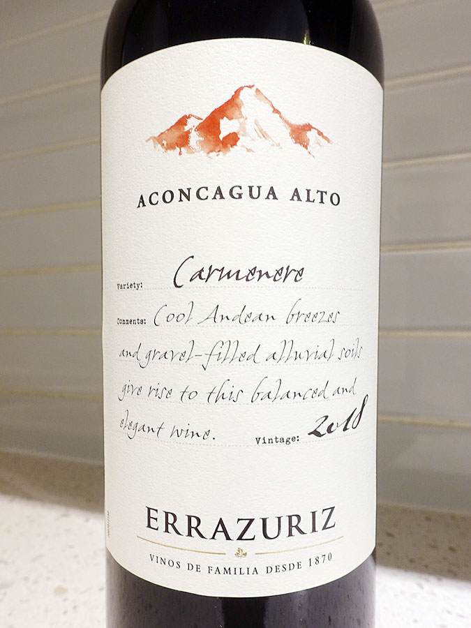 Errázuriz Aconcagua Alto Carmenère 2018 (90 pts)