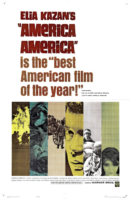 AMERICA, AMERICA. Cartel One Sheet: 69 x 104 cms. Estados Unidos. AMÉRICA, AMÉRICA. America, America. 1963. Estados Unidos. Dirección: Elia Kazan. Reparto: Stathis Giallelis, Frank Wolff, Harry Davis, Elena Karam, Estelle Hemsley, Gregory Rozakis, Lou Antonio, Paul Mann, John Marley, Linda Marsh.