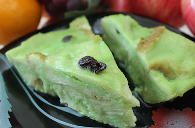 Resepi Bingka Roti Kukus Pandan