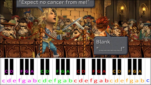 Vamo' alla Flamenco (Final Fantasy IX) Piano / Keyboard Easy Letter Notes for Beginners