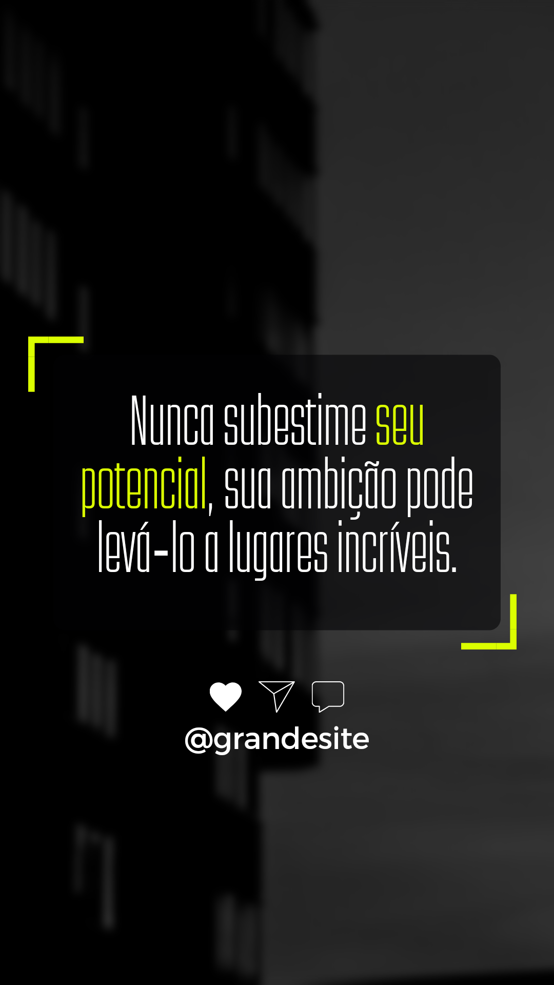 Imagens com frases motivacionais. Grande Site