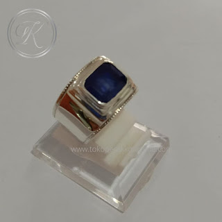 Cincin Pria blue safir