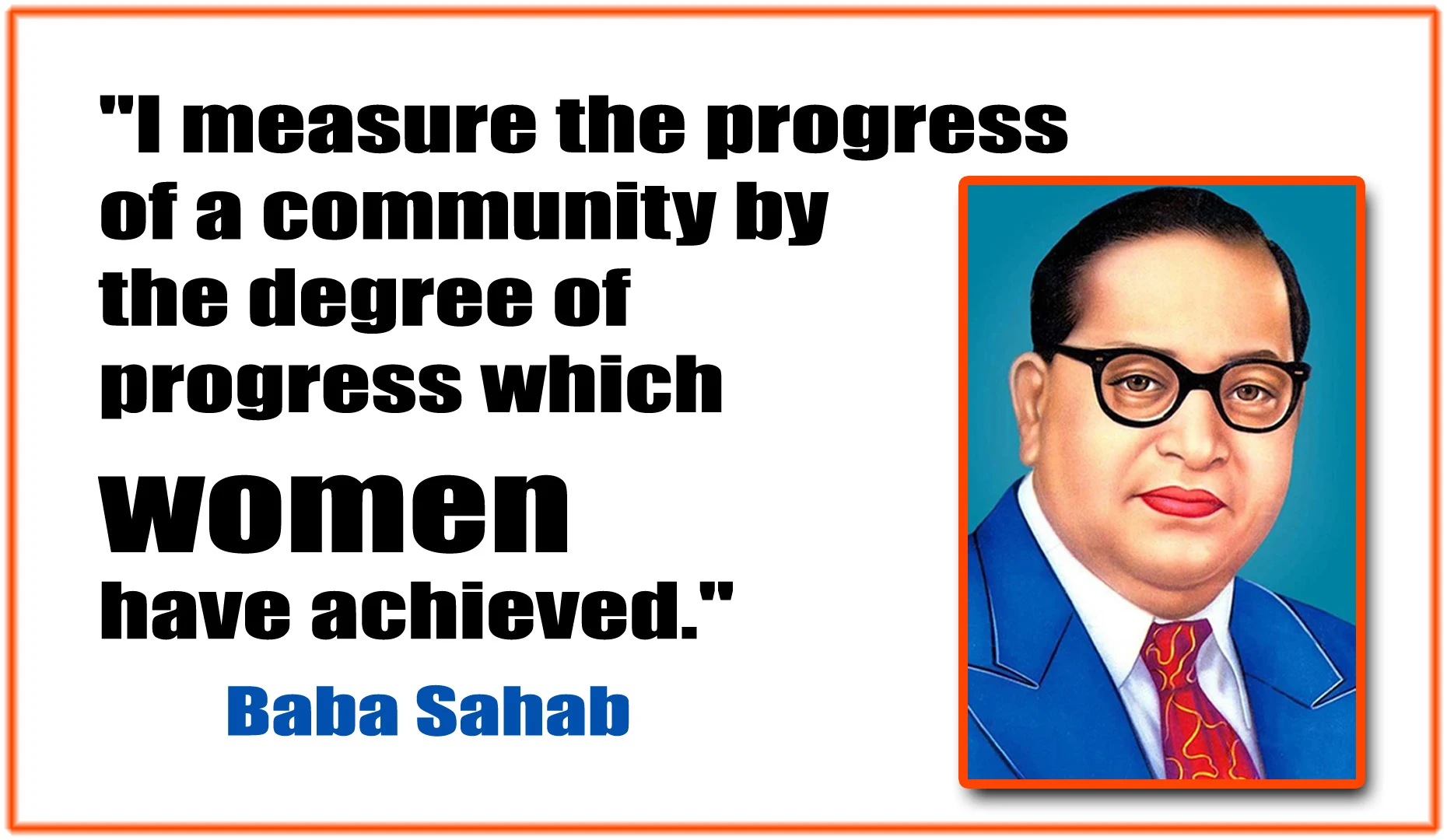 Dr. Ambedkar Quote, Motivational Quote on women