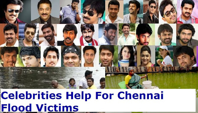 Celebrities Help For Chennai Flood Victims