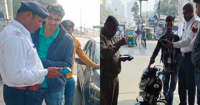 faridabad-traffic-police-cut-1394-challans-in-one-day