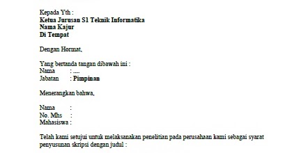 Contoh Surat Balasan Resmi 2018  Kumpulan Contoh Surat 