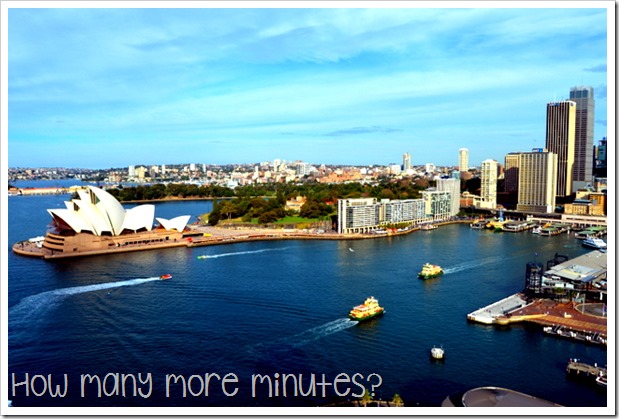 Sydney: Climbing the Bridge ~ How Many More Minutes?