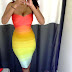 Herve Leger Tropical Ombre Dress