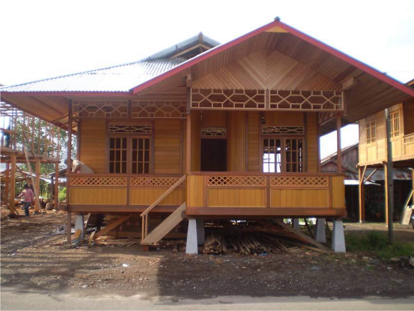 Gambar Desain  Rumah  Kampung  Kayu Info Lowongan Kerja ID