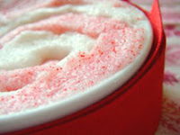 Candy cane sugar scrub