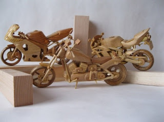 Metal Wood Motorcycle Wall Arts