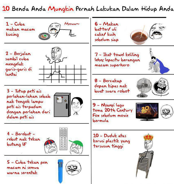 Wordless Wednesday : perkara anda pernah buat